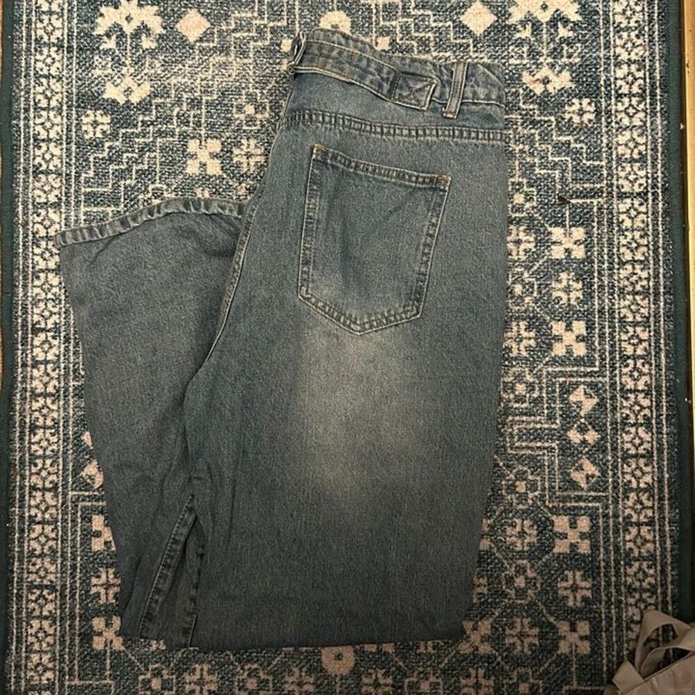 Riley & James Light Wash Wide Leg Jeans XL